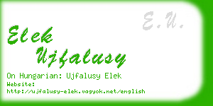 elek ujfalusy business card